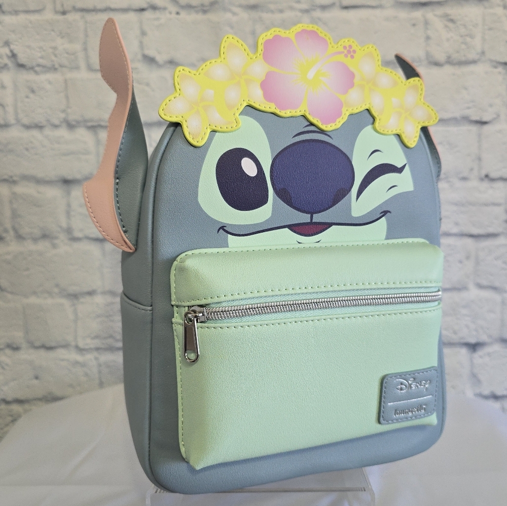 Loungefly Lilo & Stitch Cosplay Mini Backpack Disney Bag Tropical Flower New